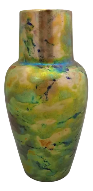 Large Art Deco Vase with Lutreglaze from Zsolnay, Hungary, 1930s