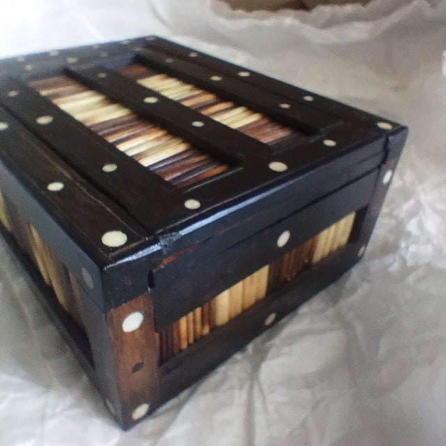 Vintage Porcupine & Ebony Quill Box For Sale - Image 14 of 18