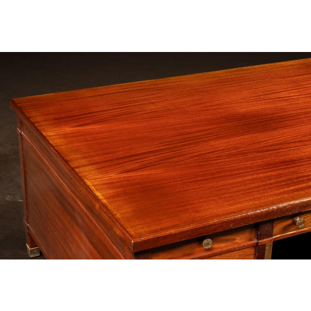 1920s Regency Mahogany Partners Desk For Sale - Image 9 of 17