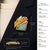 Vintage American Studio 22k Gold Opal Diamond Modernist Brooch For Sale - Image 14 of 14