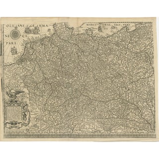 Antique Map of the German Empire with Decorative Title Cartouche For Sale