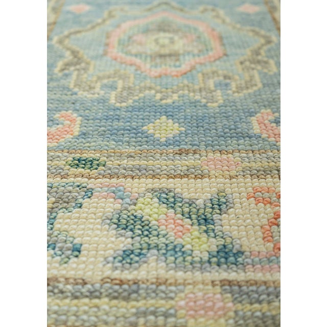 Turkish Oushak Rug 2'x 5' #20123 For Sale - Image 4 of 8