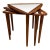 Arthur Umanoff Nesting Side Table Set Triangular Mid-Century Modern For Sale