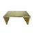 Wood Vintage Sarreid Brass Clad Waterfall Coffee Table or Bench For Sale - Image 7 of 15