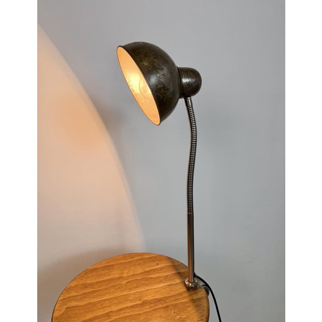 Industrial Workshop Gooseneck Table Lamp, 1960s For Sale - Image 17 of 18