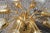 Mid-Century Modern Golden Metal and Crystal Round Chandelier from Stilkronen, 1970s For Sale - Image 3 of 10