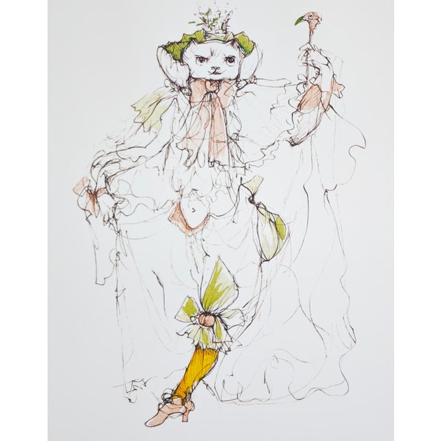 Original Les Chats Poster by Leonor Fini, 1986 For Sale - Image 3 of 3