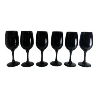 1970s Libbey Glass A Rare Glasses, Perfect Size for Wine or Champagne - Set of 6 For Sale