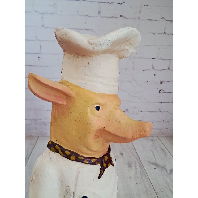 Vintage Cast Iron Butcher's Pig Advertising Prop, 1930s For Sale - Image 15 of 18