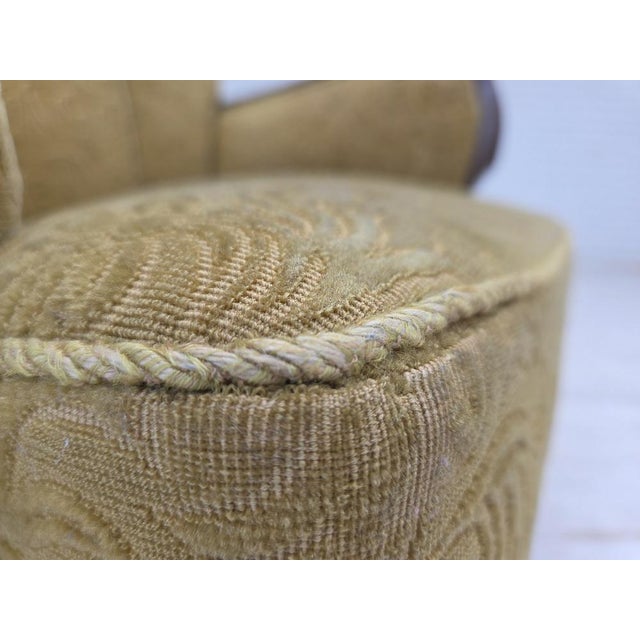 Vintage Danish Lounge Chair in Dark Beech, 1950s For Sale - Image 15 of 18