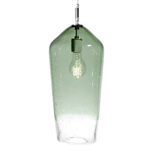 Comet Pendant Light from the Fizz Collection in Emerald For Sale