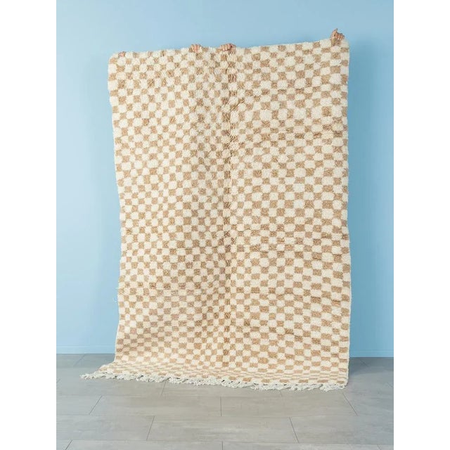 Checked Berber Rug, 2010s For Sale - Image 11 of 11