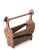 Brutalist Spanish Oak Magazine Rack, 1960s, in Flawless conditions. Designed 1960 to 1969
