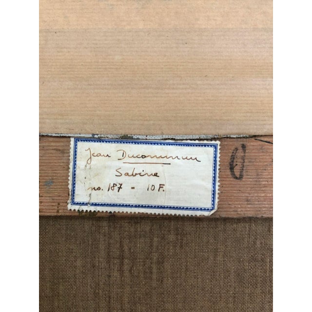 Modern Jean Ducommun, Sabine, Oil on Canvas, Framed For Sale - Image 3 of 9