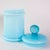 Mid-Century Modern Portuguese Light Blue Opaline Jar, 1960s For Sale - Image 3 of 15