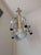 1960s Styles Mid-Century Modern Brass & Chrome Swag Light Chandelier by La Lighting For Sale - Image 4 of 6