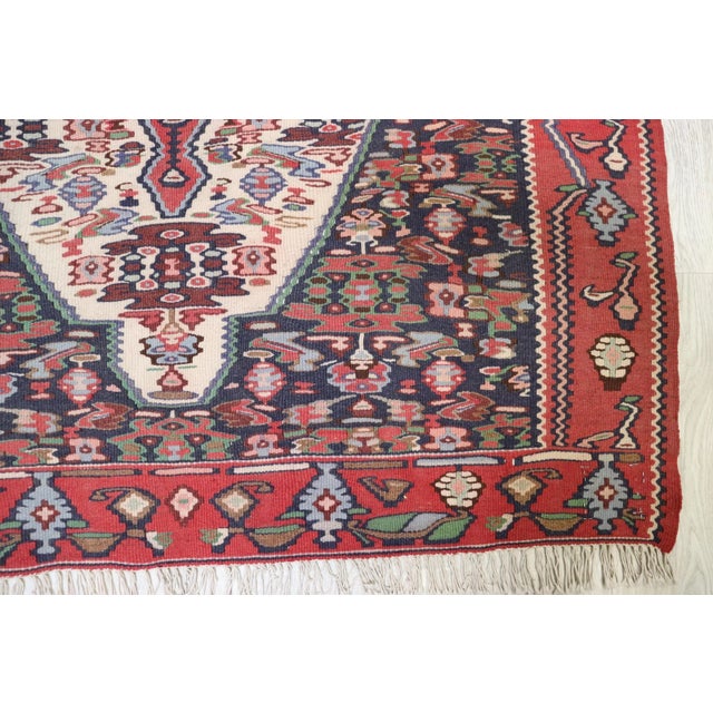 Vintage Sanne Kelim Rug, 1940s For Sale - Image 9 of 13