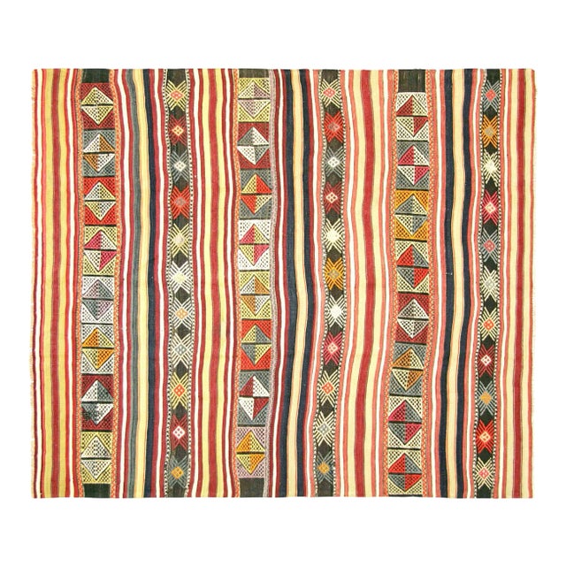 1960s Turkish Kilim Rug For Sale