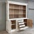 French Grand 19th Century French Rustic Neoclassical Bookcase in Whitewashed Pine For Sale - Image 3 of 13