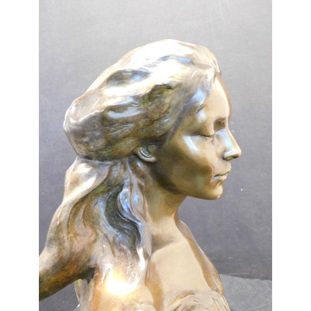 Frederick Hart the Muse Suite "Theatre" Bronze Sculpture With Granite Base For Sale - Image 9 of 11