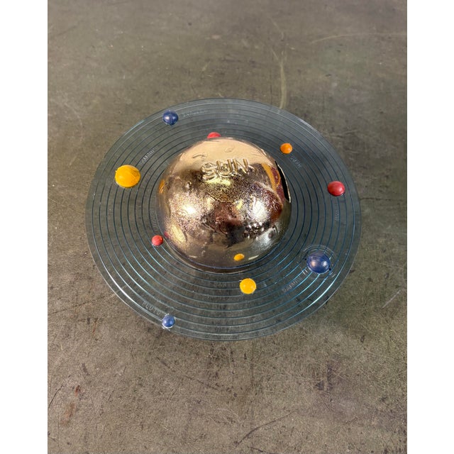 Atomic Era MCM Vacumet Inc. Gold "Solar System" Coin Bank For Sale In Chicago - Image 6 of 11