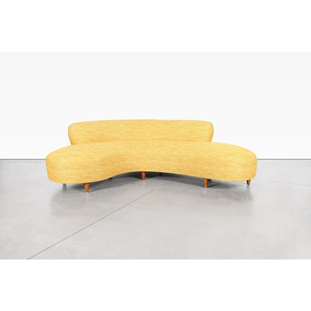 Inspired by the groundbreaking organic forms that made Vladimir Kagan one of the most influential furniture designers of...