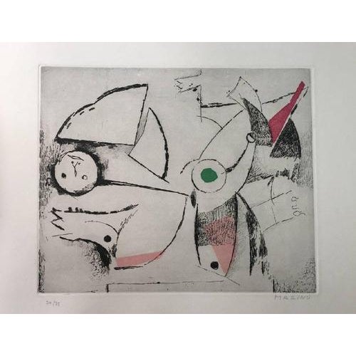 Hand signed. Edition of 75 prints. This etching is from the portfolio "Marino to Stravinsky" published in 1972. Marino...