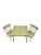 1960s Mid-Century Child’s Dinette Set With Yellow Crosshatch Laminate For Sale - Image 16 of 18