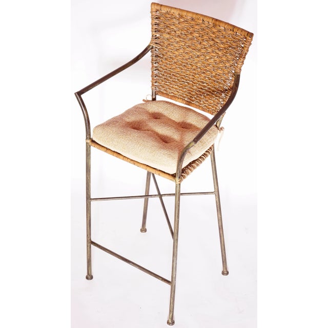Mid 20th Century Arthur Umanoff-Style Bar Stool For Sale - Image 9 of 13