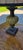 Vintage Neoclassical Table Lamp With Pleated Linen Shade & Antiqued Bronze Finish For Sale - Image 9 of 12