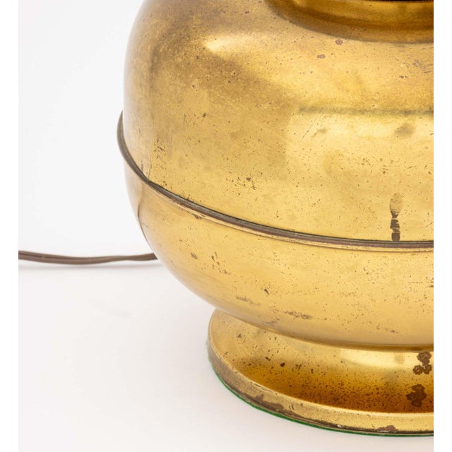 Mid 20th Century Brass Ginger Jar Lamp For Sale - Image 5 of 6
