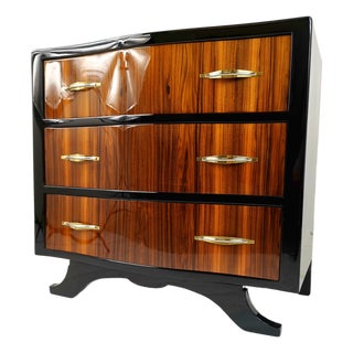 Art Deco French Rosewood Chest of Drawers, 1930s For Sale