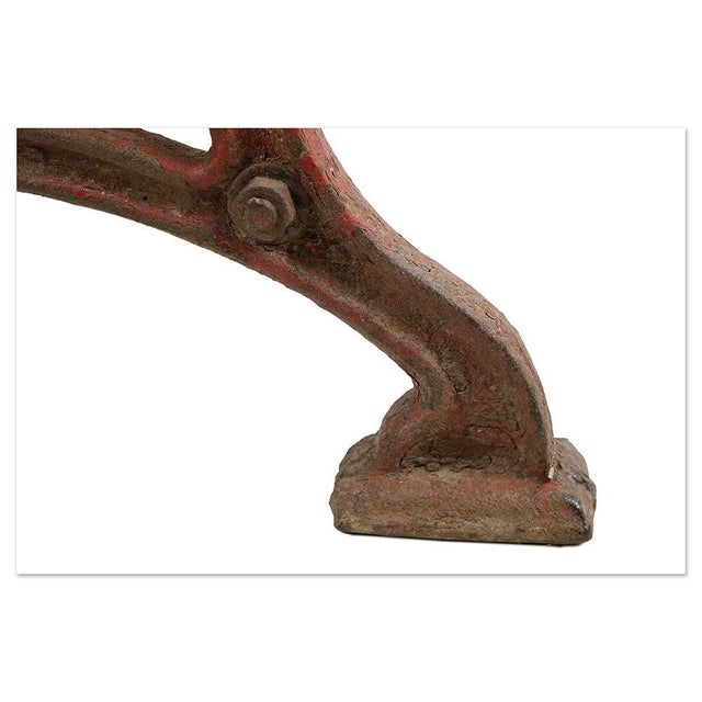 Wood Cast Iron and Wood Garden Bench For Sale - Image 7 of 8