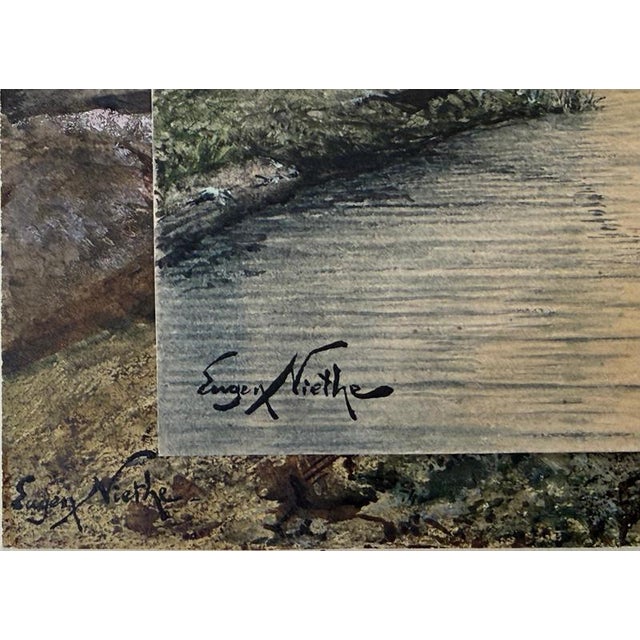 Eugen Niethe, Scottish Landscape, Threave Castle, 1900, Watercolor, Set of 2 For Sale - Image 14 of 17
