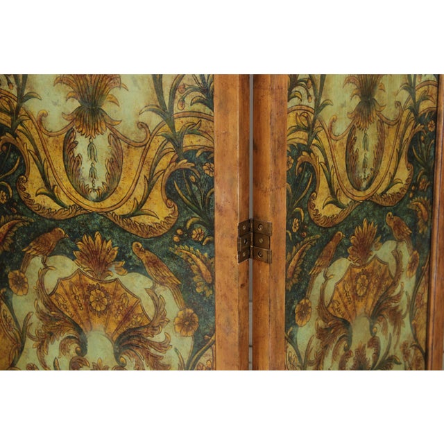 Wood Maitland Smith Venetian 6 Panel Divider Dressing Screen For Sale - Image 7 of 14