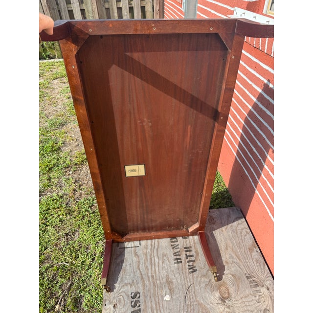 Canterbury Mahogany Designer Michael Berman Limited Brass Castered Cocktail Coffee Table For Sale - Image 12 of 12