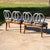 2010s Barry Dixon for Tomlinson Erwin-Lambeth "Albemarle" Interlocking Circle Back Banquette Bench For Sale - Image 5 of 11
