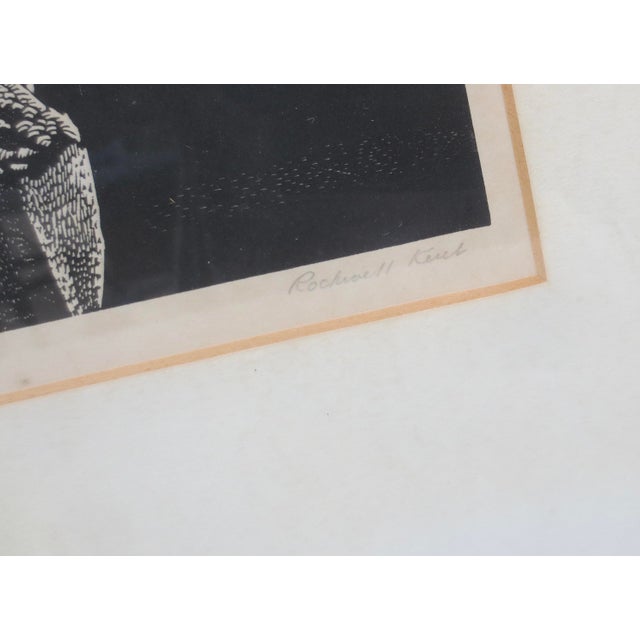 Girl on a Cliff by Kent circa 1930s. The edition is 1750. Classic Art Deco imagery of light and dark images in simple...