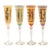 VIETRI Regalia Assorted Champagne Glasses - Set of 4 For Sale