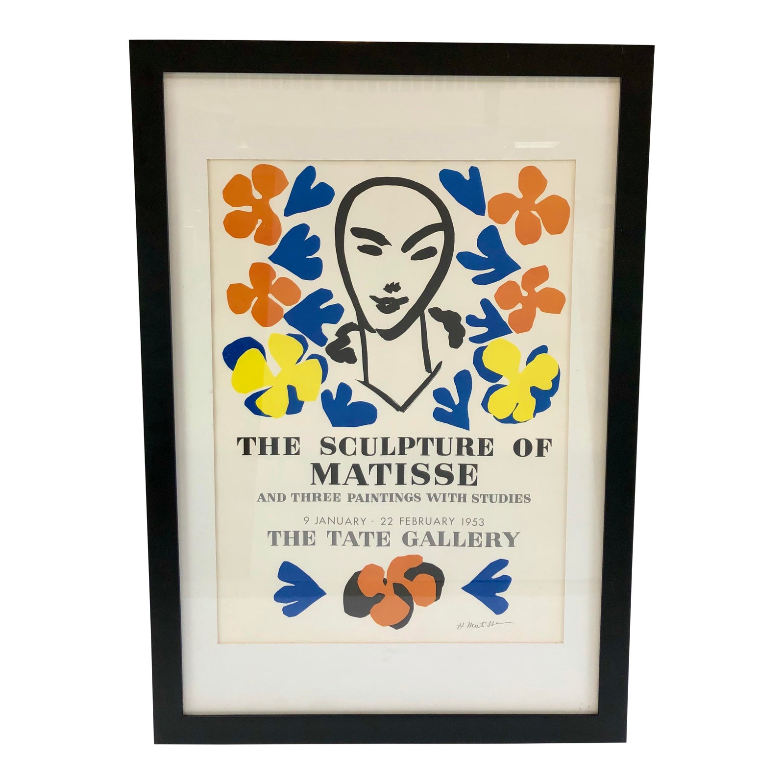 Original Henri Matisse 1953 Exhibition Poster from Tate Gallery Chairish