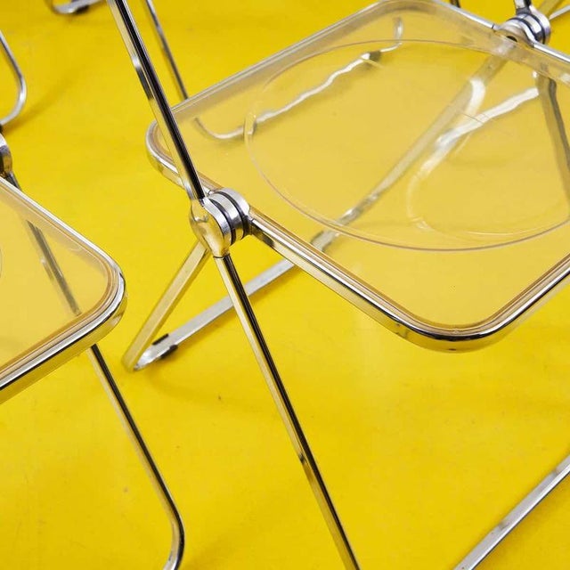 Plia Chairs by Anonima Castelli, Set of 6 For Sale - Image 3 of 8