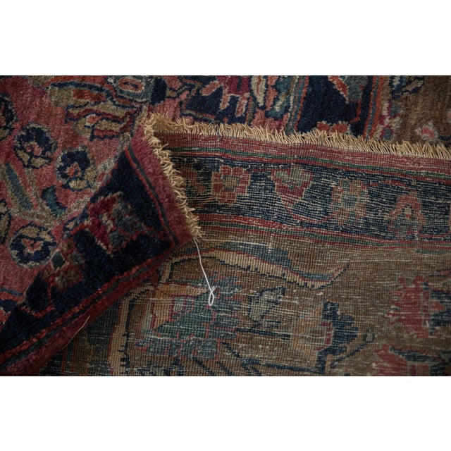 Traditional Antique Mohajeran Sarouk Carpet - 11' x 13'4" For Sale - Image 3 of 14
