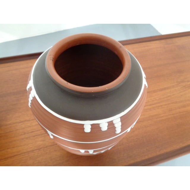 Brown German Ceramic Vase, 1960s, Set of 2 For Sale - Image 8 of 16