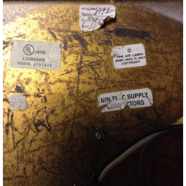 Vintage Fine Art Lamps Portobello Road Collection White Sconces Wall Mounts 70s - a Pair For Sale - Image 9 of 10