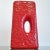 A heavy-duty MAREI KERAMIK chimney vase with a lumpy fat lava glaze in glossy red. Form Nr. 2004. Produced in the 1970s....