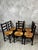 Brutalist Vintage Chairs in Solid Wood, 1960, Set of 6 For Sale - Image 3 of 15