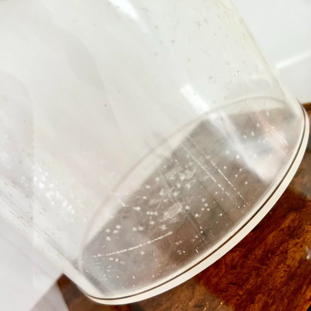 Plastic Mid Century Modern Tortoise Shell Effect Lucite Squared Ice Bucket For Sale - Image 7 of 7