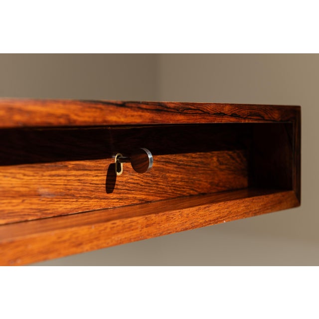 Desk in Rosewood and Chrome by Bodil Kjaer, Denmark, 1960s For Sale - Image 12 of 13