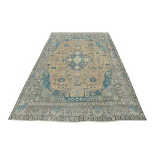 Vintage Anatolia 9’11” X 12’11” Pink Wool Hand-Knotted Oriental Rug For Sale