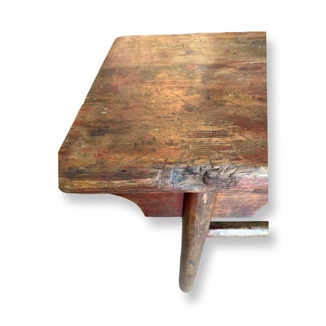 Antique Rustic Elm Wood Chinese Console Table/ Side Table. For Sale In West Palm - Image 6 of 7